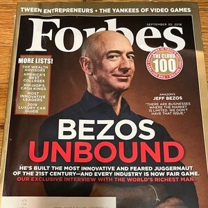 Forbes Magazine Cover Featuring Jeff Bezos - bezos unbound